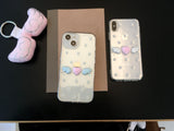 [MADE] ドットエンジェルレジンケース(heart-pink & wings-white)