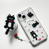 チェリーキャットマグセーフスマホケース