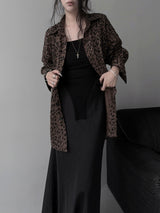 loose-fit leopard grunge shirt (2color1)