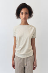 Shirring Ringer Top / Beige