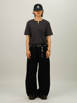 IN Hook Slub Muscle Fit 1/2 T