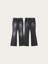 (W) Slit Flare Denim
