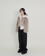 Angel Hairri Fur ボレロ ショートジャケット (Semi Cropped Jacket)