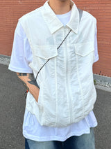 Trucker nylon collar vest 2C