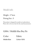Middle blue boy fit - G004