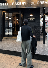 アーロンデイリーセミクロッピードキャッシュライクハチロングスリーブニット