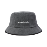 25SS LINE POINT BUCKET HAT CHARCOAL