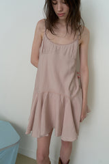 Nina slip dress_pink beige