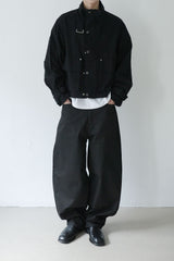 buckle neck field jacket
