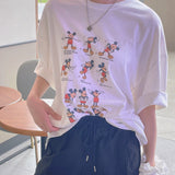Sports Mickey Box fit Short-sleeved T-shirt