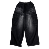 aqua wash big balloon denim