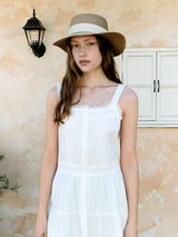 PEASANT LONG ONEPIECE WHITE