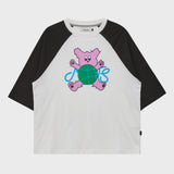 Maltese toy raglan Three-Quarter sleeve T-Shirts
