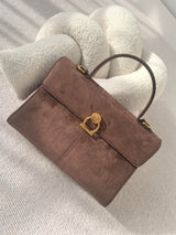 Suede Faux Leather Vintage Tote Cross Bag