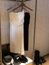 Jelly Shirring Long Skirt