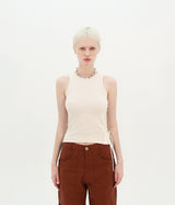 SIDE LACE STRING SLEEVELESS (IVORY)