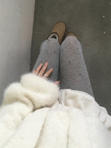 dot knit stockings