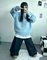 LAYERED BANDING DENIM PANTS🖤💙 - 2 COLORS