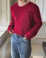 Muron Boucle Round Long Sleeve Knit