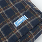 Plaid Crossbody - Navy