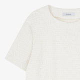 Wrinkle Crop Tee Ivory