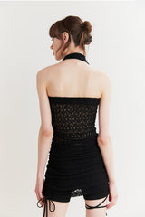 BELLA SCARF TOP black