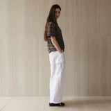 Cargo Cutline Pants_White