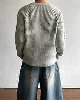 Bark Zipper Round Knit