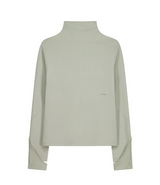 モックネックTシャツ/ミントグレー