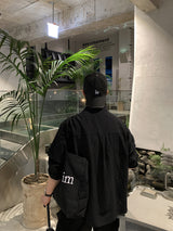 Look Authentic Embossed Check Seersucker Oversized Shirt