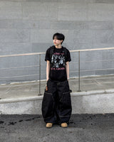 タッチグラフィックオーバーサイズハーフTシャツ