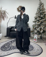 Return Angora Knit Cardigan