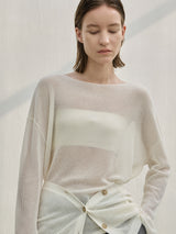 (T-6834)ESSENTIAL VIENTO ルーズフィットニット