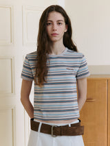 STRIPE RINGER T-SHIRT OM+BR