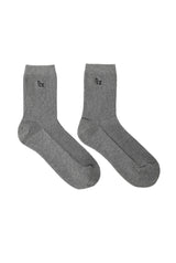 tht rib mid socks - gray