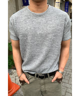 [1+1] Muscle fit crop knit