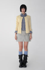 TINY BUTTON MINI SKIRT