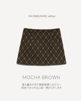 【MADE】Checked mini skirt