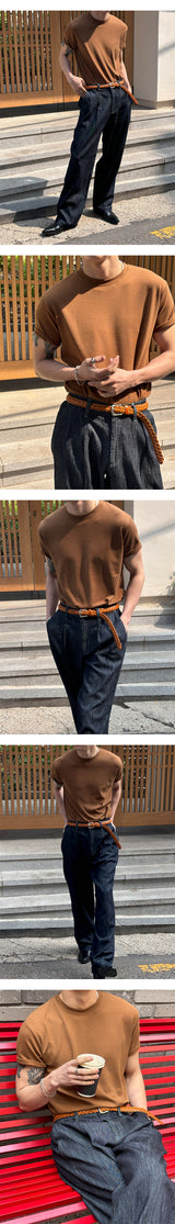 [S/S] Linen half banding pants(2color)