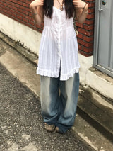 プルーレイヤードワンピース