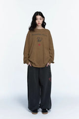 26FW★エスニック シンボル ピグメント スウェットパンツ