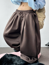 coty fleece-lined balloon pintuck long pants ❤️🖤5 COLOR