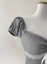ハッケンリボンレーストップ (light gray)