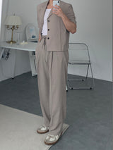 String Two-tuck Summer Slacks