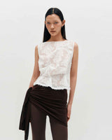Layered Wrap Tie _ IVORY