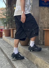リベットピンタックバミューダパンツ