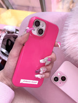 Cherry pink phone case - hard