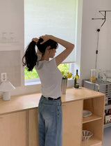 Simple & Basic Round Short Sleeve T-shirt (6color)