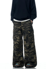 Street Camo Wrinkled Cargo Pants
