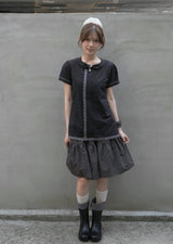 リーン ボウ ブラウス (black)